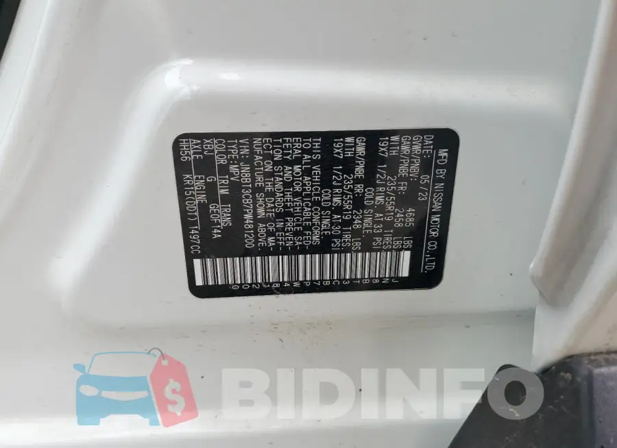 JN8BT3CB7PW481200 Photo# 14