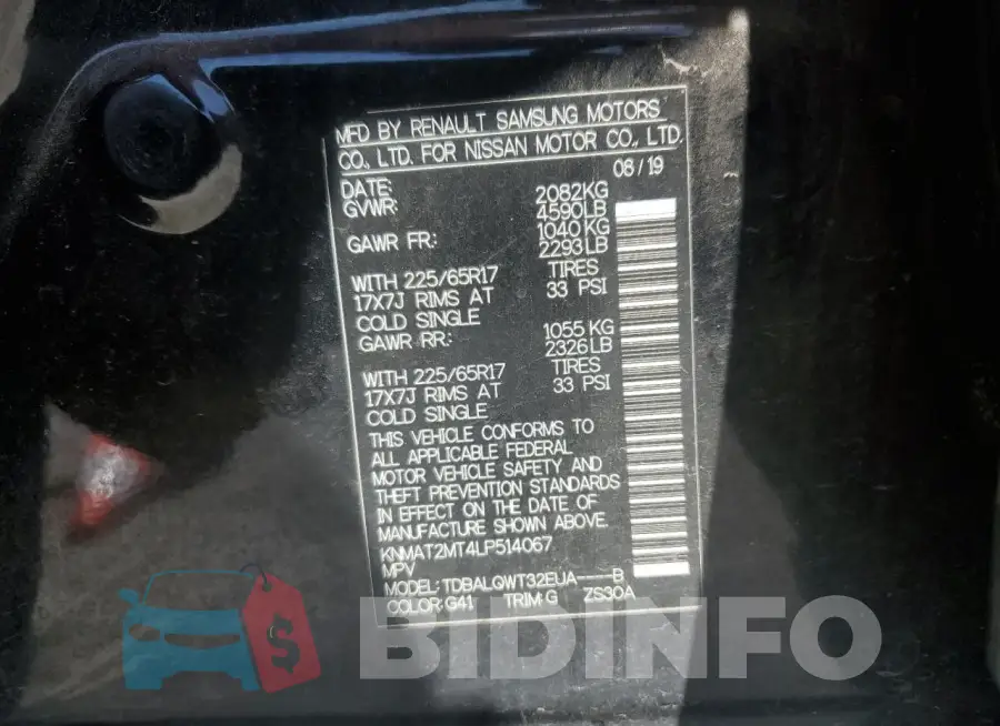 KNMAT2MT4LP514067 Photo# 12