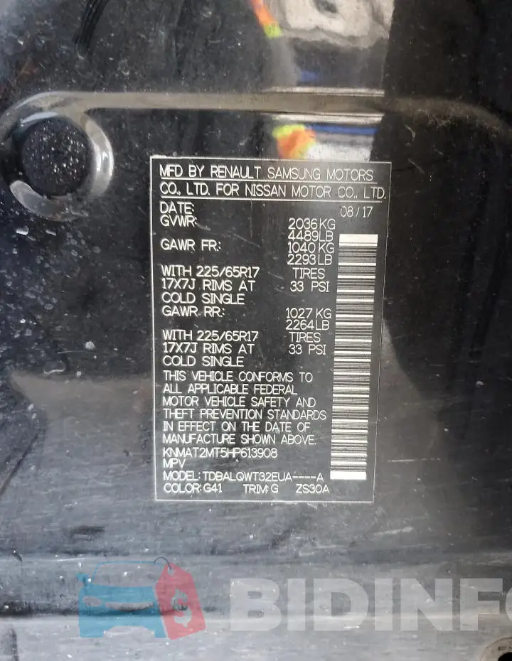 KNMAT2MT5HP613908 Photo# 12