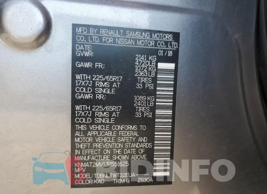 KNMAT2MV1JP551625 Photo# 13