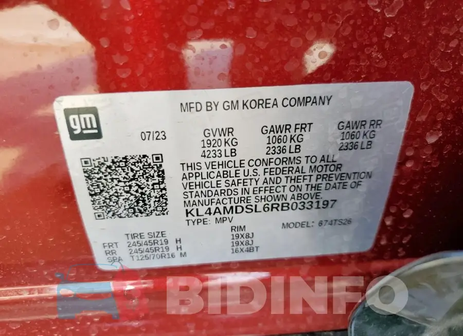 KL4AMDSL6RB033197 Photo# 14