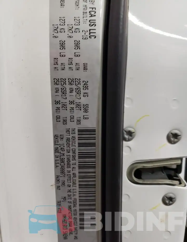 1C4PJMLB0KD400071 Photo# 13