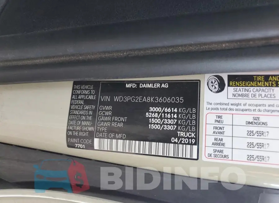 WD3PG2EA8K3606035 Photo# 12