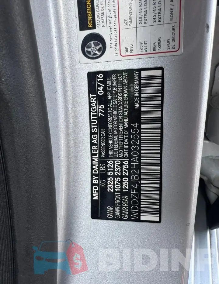 WDDZF4JB2HA032554 Photo# 10