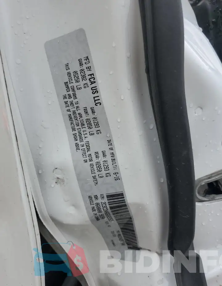 2C3CDXAG6GH293323 Photo# 12