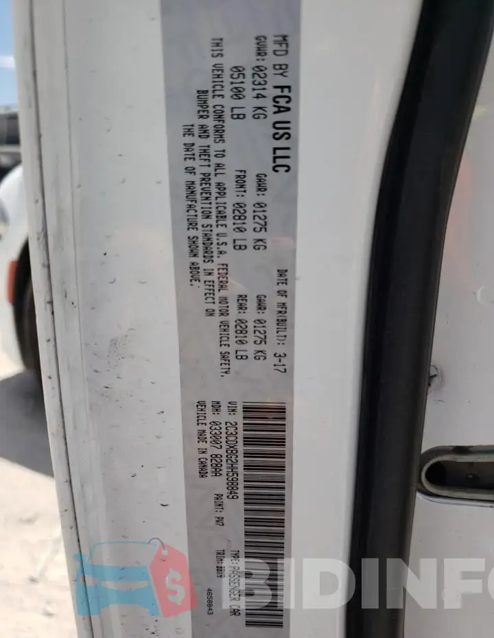 2C3CDXBG2HH598849 Photo# 12