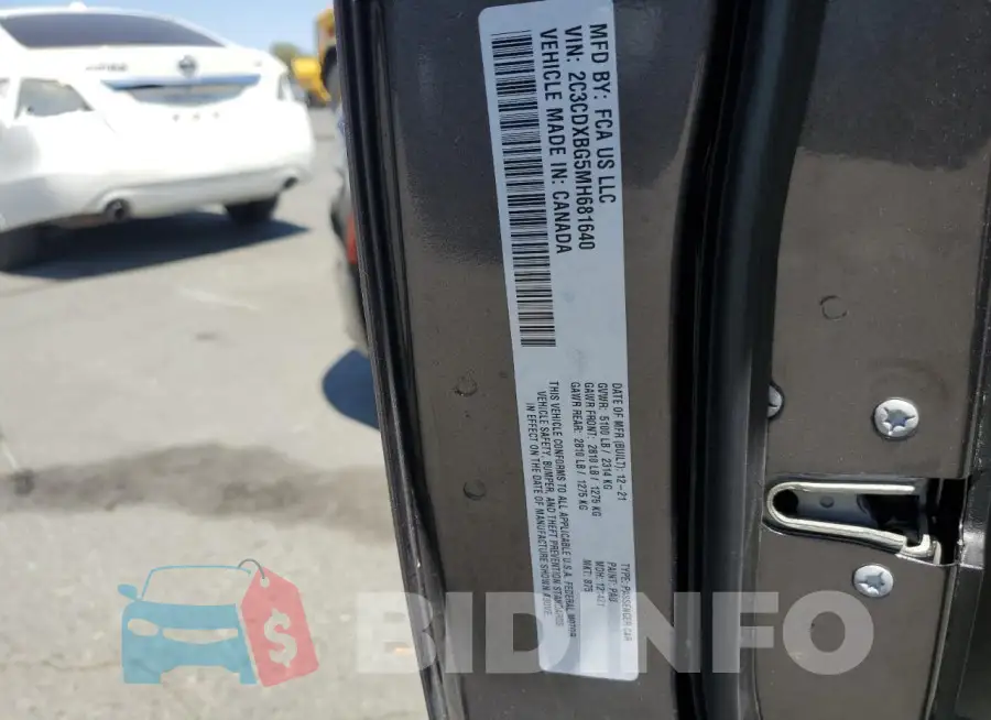 2C3CDXBG5MH681640 Photo# 12