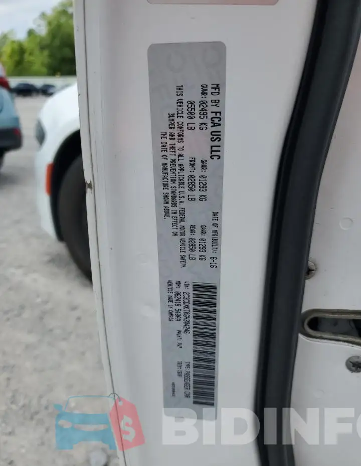 2C3CDXKT0GH304246 Photo# 12