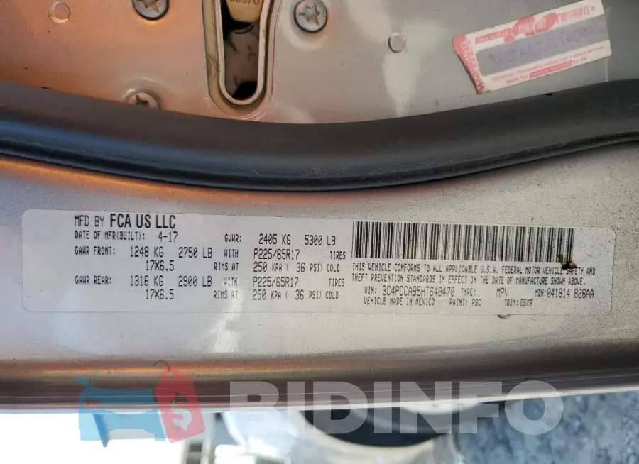 3C4PDCAB5HT648470 Photo# 14