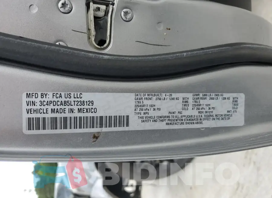 3C4PDCAB5LT238129 Photo# 13