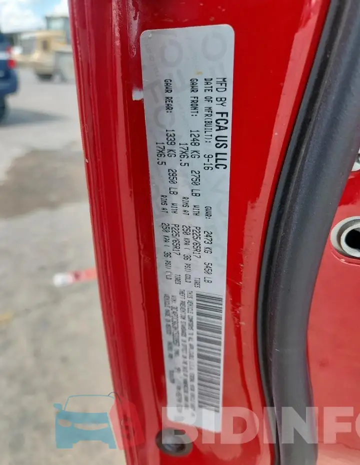 3C4PDCBG3HT533957 Photo# 14