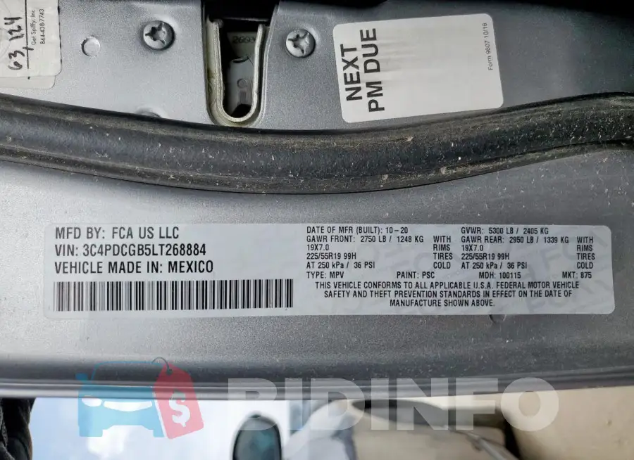 3C4PDCGB5LT268884 Photo# 14
