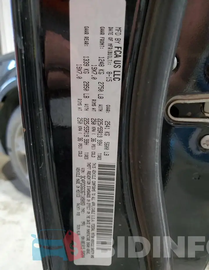 3C4PDDGG3GT109093 Photo# 13