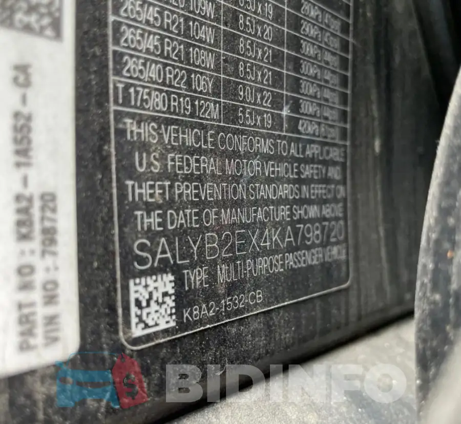 SALYB2EX4KA798720 Photo# 10
