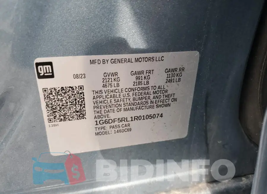 1G6DF5RL1R0105074 Photo# 13