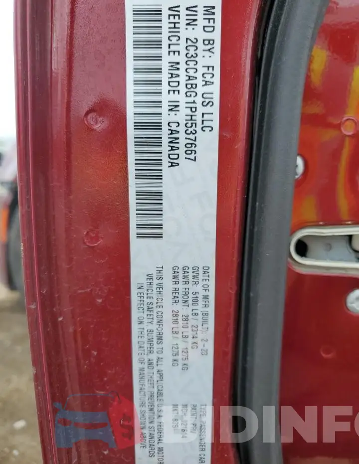 2C3CCABG1PH537667 Photo# 13