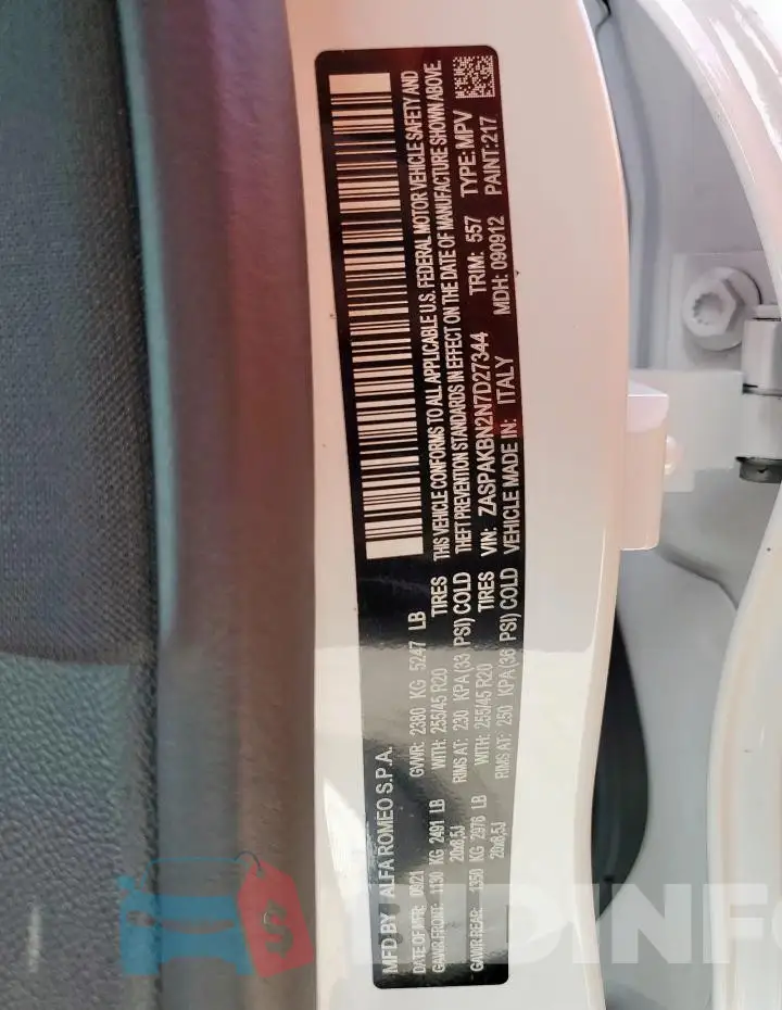 ZASPAKBN2N7D27344 Photo# 13