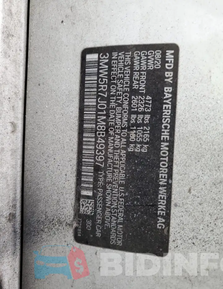 3MW5R7J01M8B49397 Photo# 12