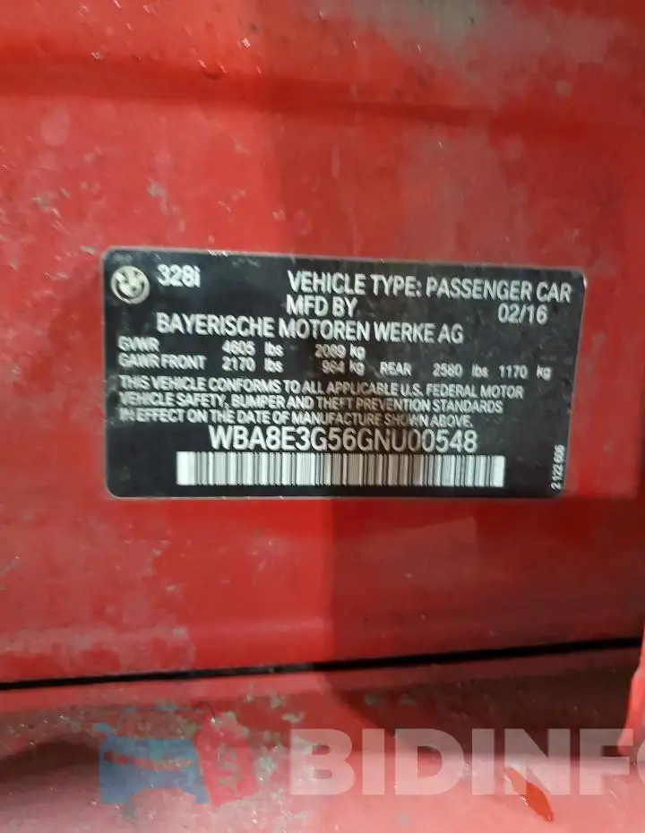 WBA8E3G56GNU00548 Photo# 12