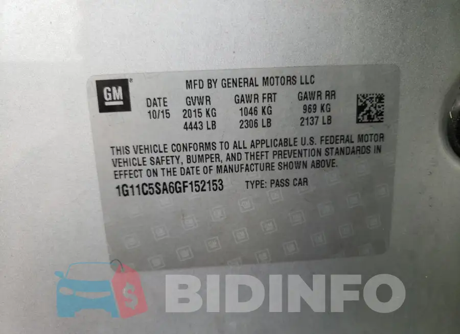 1G11C5SA6GF152153 Photo# 12