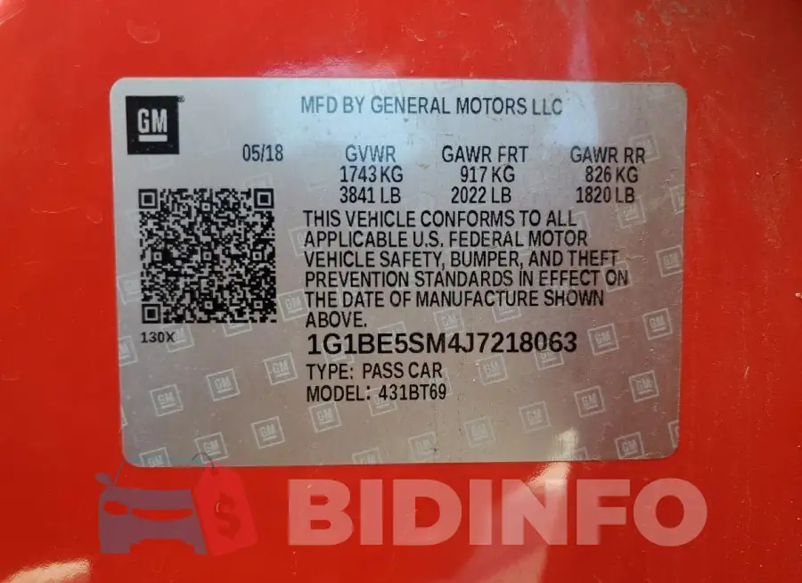 1G1BE5SM4J7218063 Photo# 12