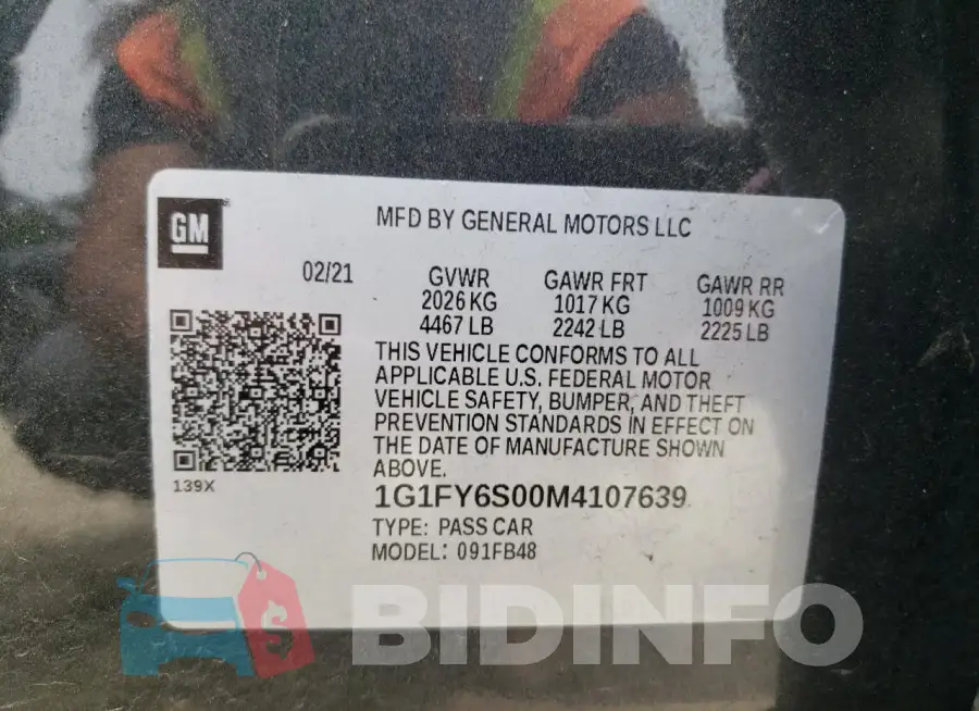 1G1FY6S00M4107639 Photo# 12