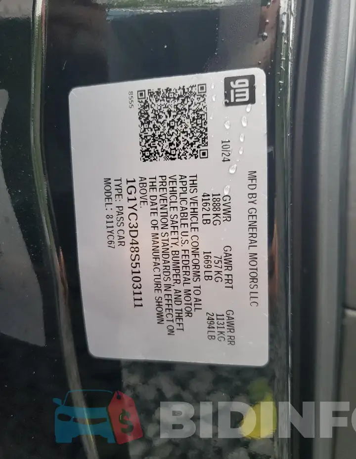 1G1YC3D48S5103111 Photo# 12