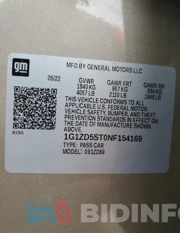 1G1ZD5ST0NF154169 Photo# 12
