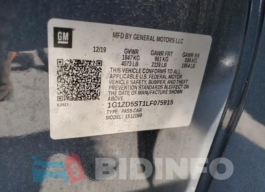 1G1ZD5ST1LF075915 Photo# 12