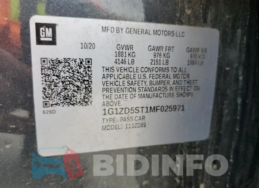 1G1ZD5ST1MF025971 Photo# 12