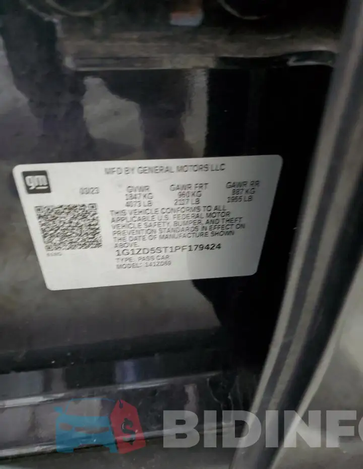 1G1ZD5ST1PF179424 Photo# 13