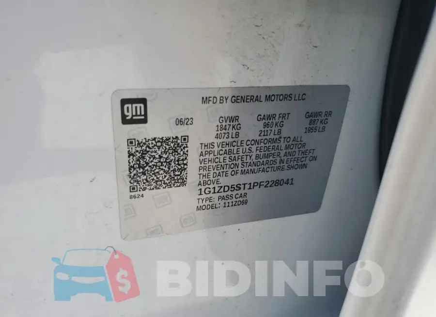 1G1ZD5ST1PF228041 Photo# 13