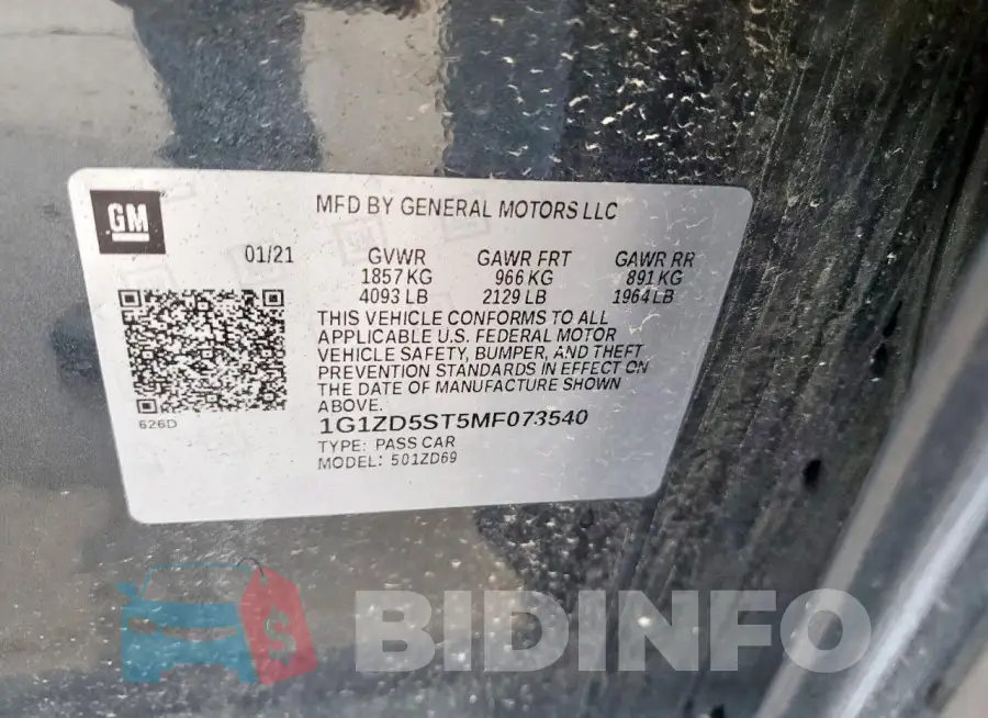 1G1ZD5ST5MF073540 Photo# 12