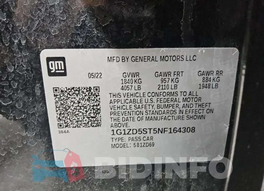 1G1ZD5ST5NF164308 Photo# 12