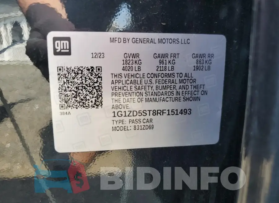 1G1ZD5ST8RF151493 Photo# 13