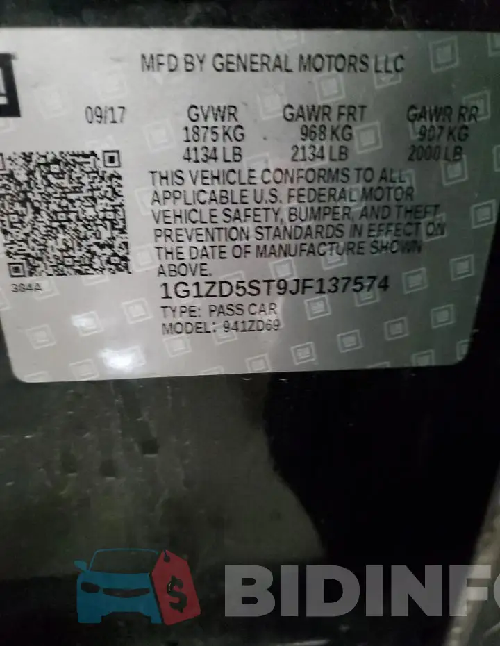 1G1ZD5ST9JF137574 Photo# 12
