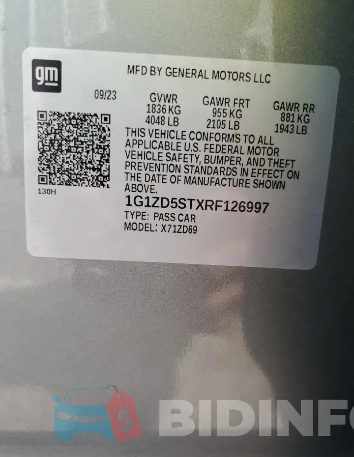 1G1ZD5STXRF126997 Photo# 13
