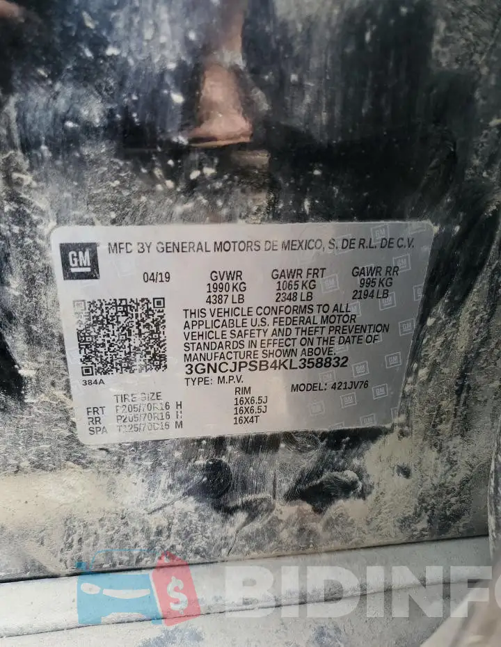 3GNCJPSB4KL358832 Photo# 13