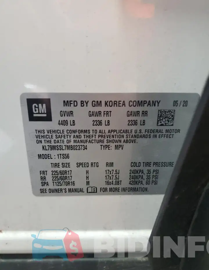 KL79MSSL7MB023734 Photo# 13