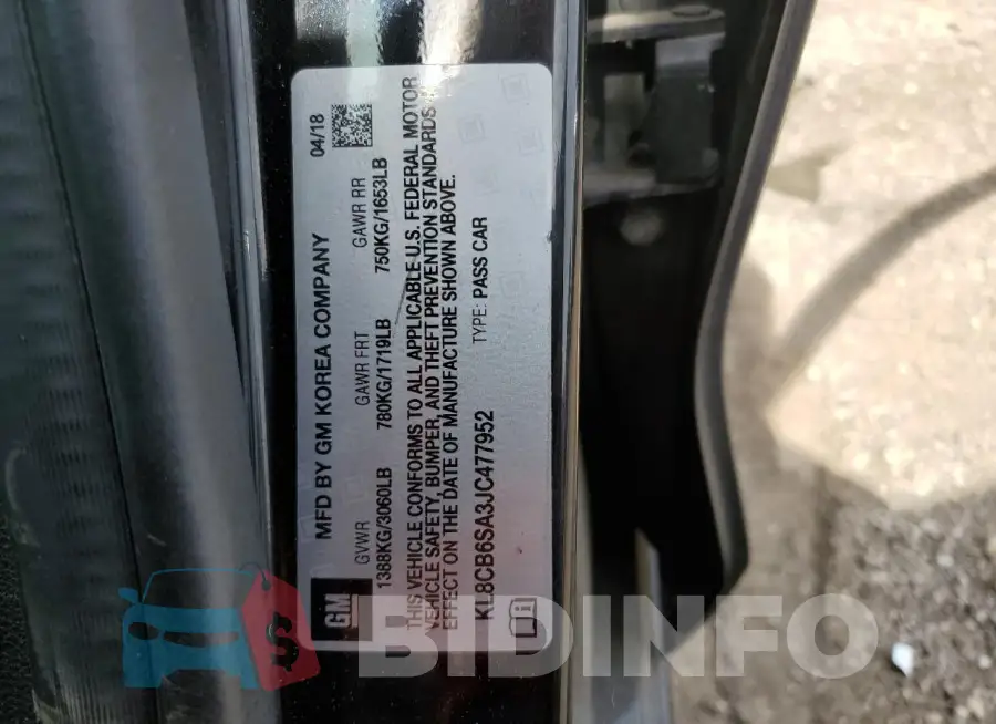 KL8CB6SA3JC477952 Photo# 12