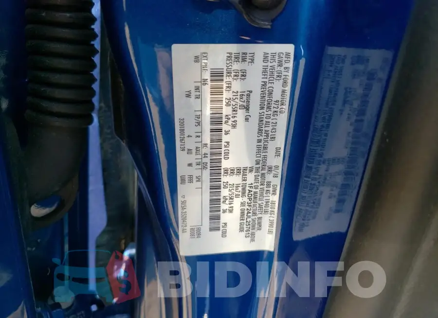 1FADP3F24JL257613 Photo# 13