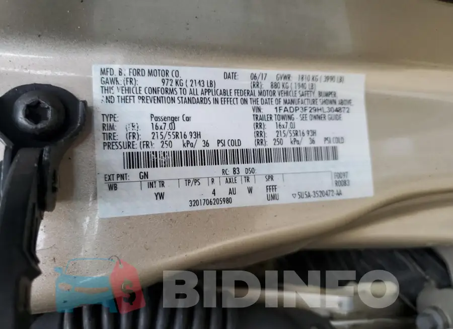 1FADP3F29HL304872 Photo# 12