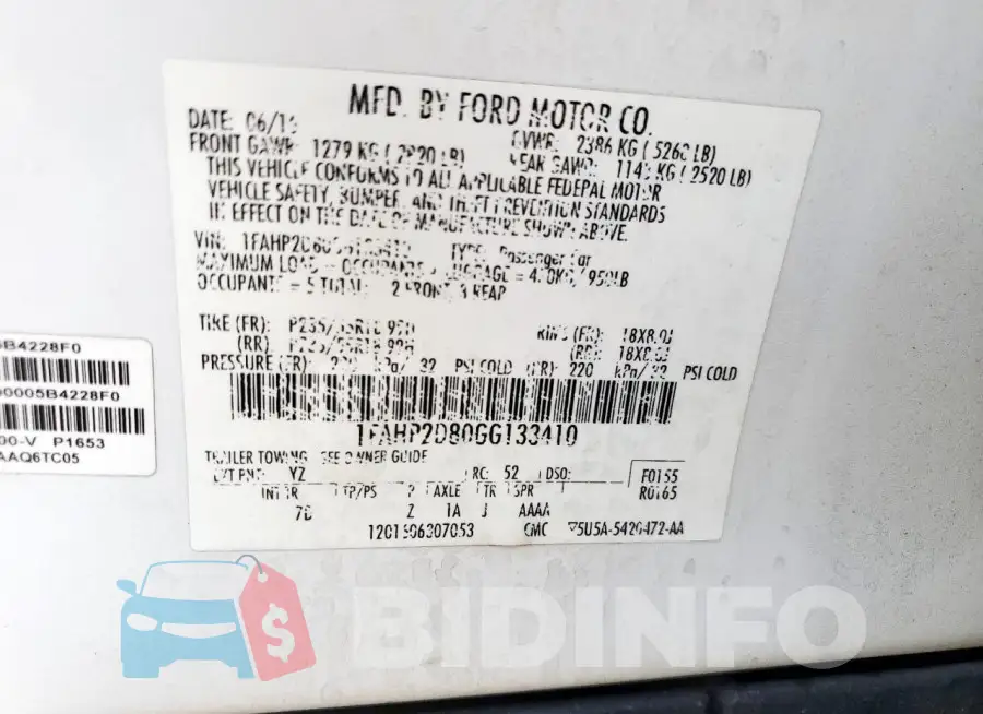 1FAHP2D80GG133410 Photo# 12