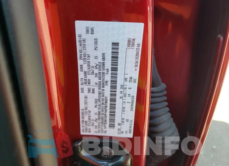 1FTEW1EP1KFB78631 Photo# 12