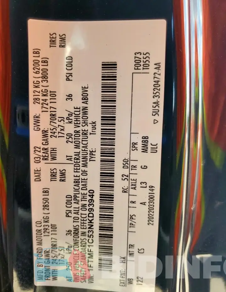 1FTMF1C53NKD93940 Photo# 12