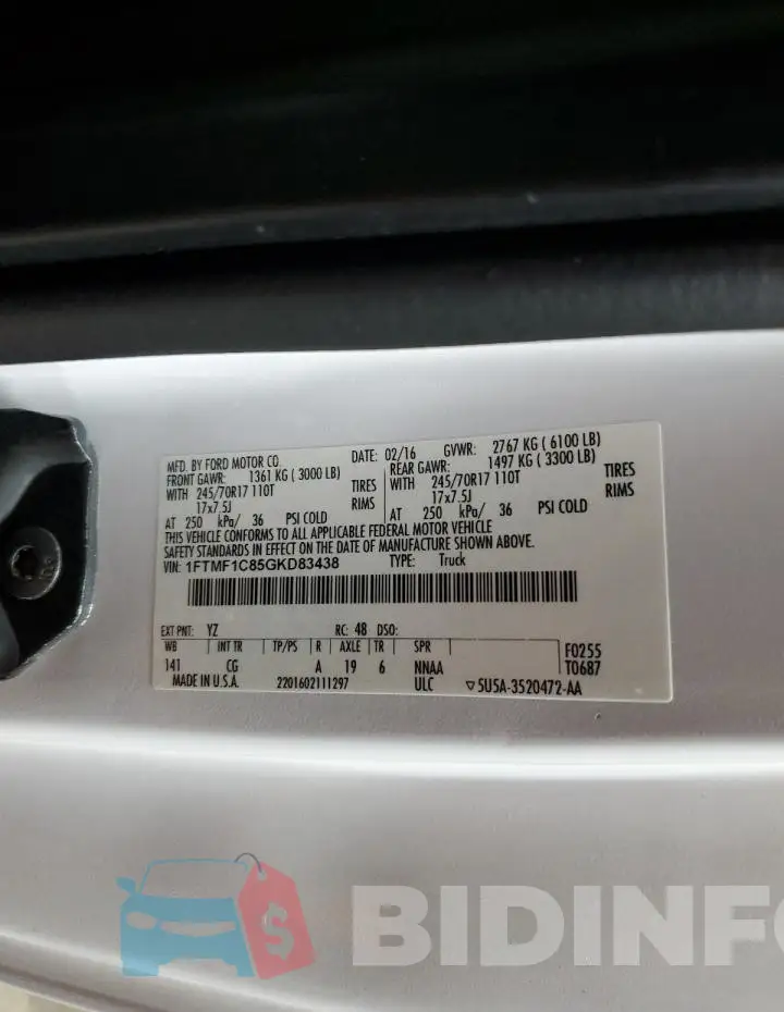 1FTMF1C85GKD83438 Photo# 12