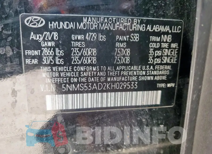 5NMS53AD2KH029533 Photo# 13