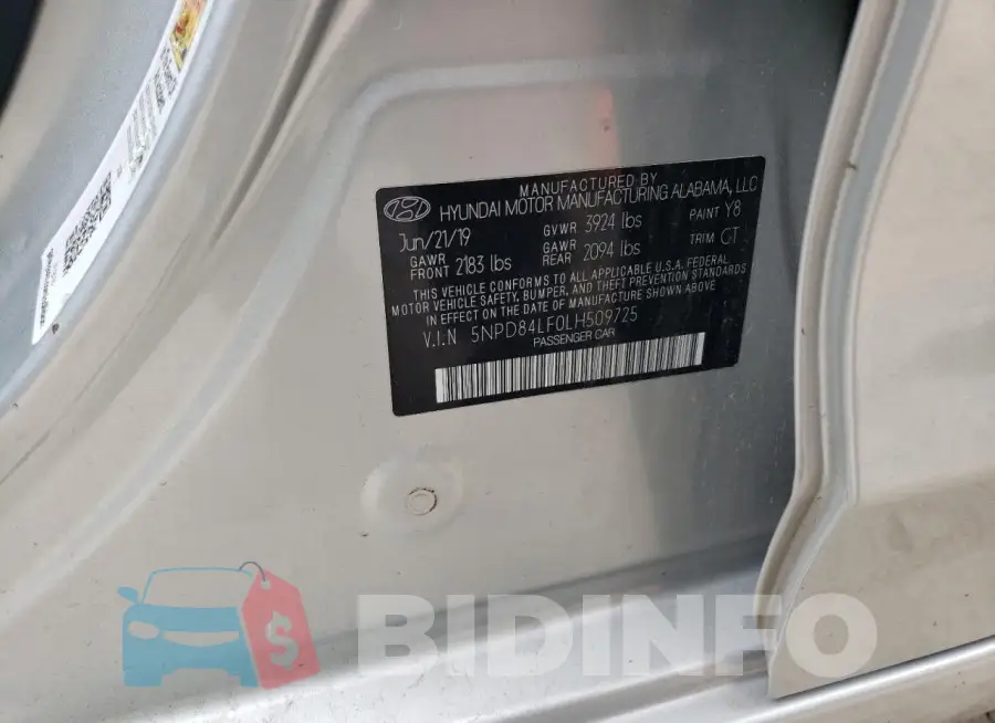5NPD84LF0LH509725 Photo# 12