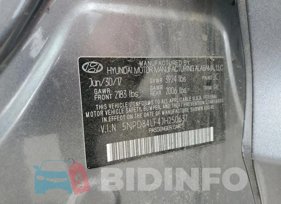 5NPD84LF4JH250637 Photo# 12