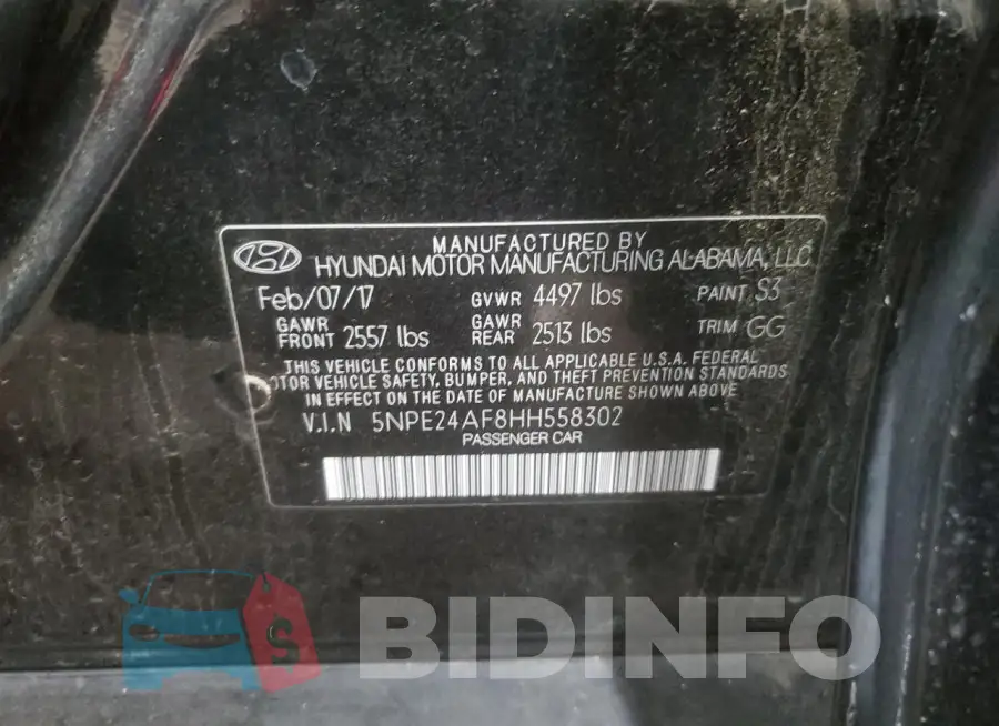 5NPE24AF8HH558302 Photo# 12